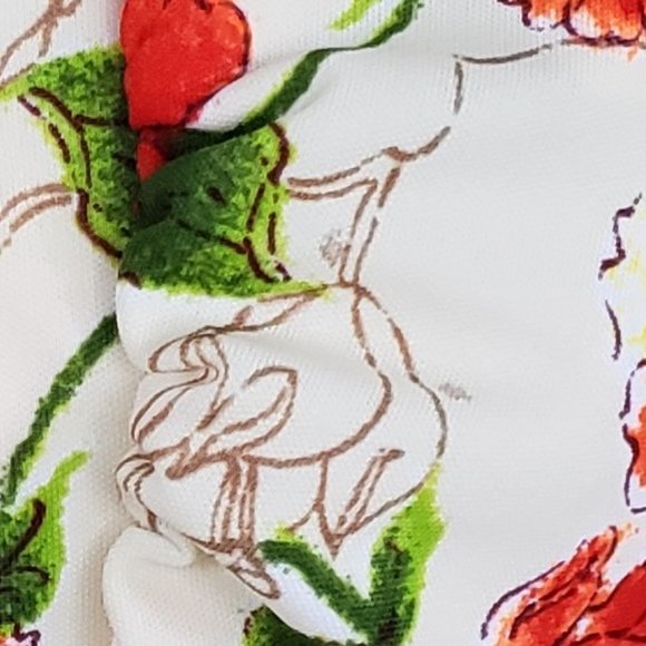 Vintage 70s Floral sleeveless maxi dress with low V neck - Picture 8 of 8